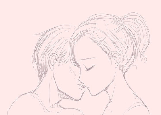 キスする手前